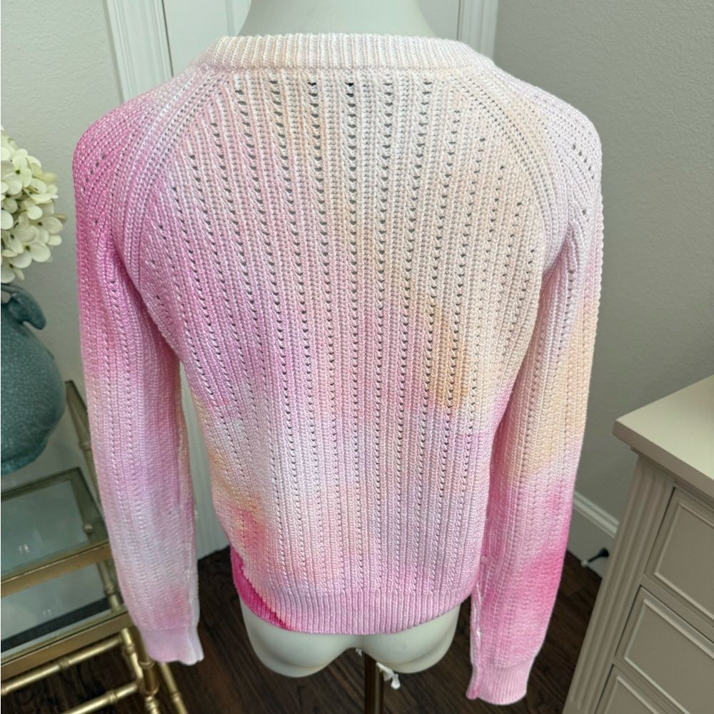 WHITE + WARREN
Washed Tie Dye Crewneck Sweater-QQ11 - Picture 3 of 5